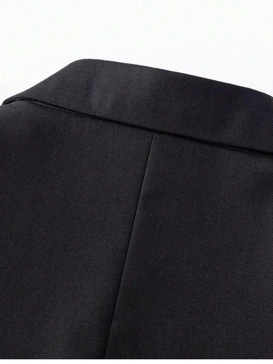 SHEIN CZARNA MARYNARKA GUZIKI S06__XL
