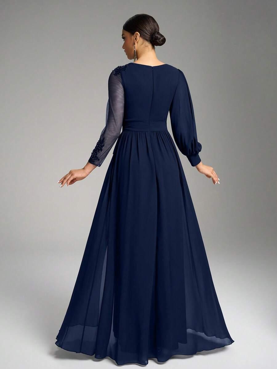 SHEIN GRANATOWA MAXI SUKIENKA S06__XL