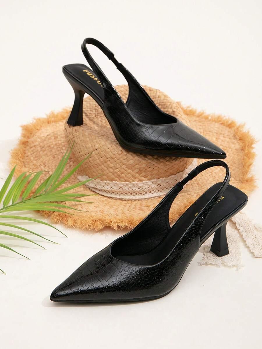 SHEIN CZARNE CZÓŁENKA SZPIC S06__42