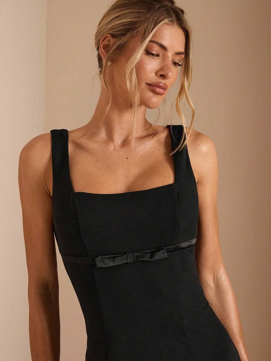 SHEIN CZARNA MINI SUKIENKA PK01__S