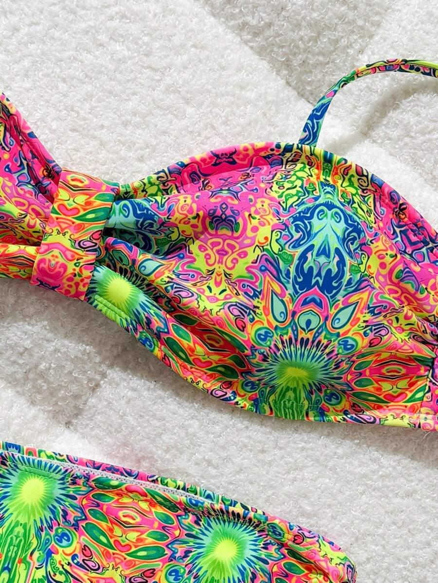 SHEIN DWUCZĘŚCIOWY STRÓJ KĄPIELOWY S09__M