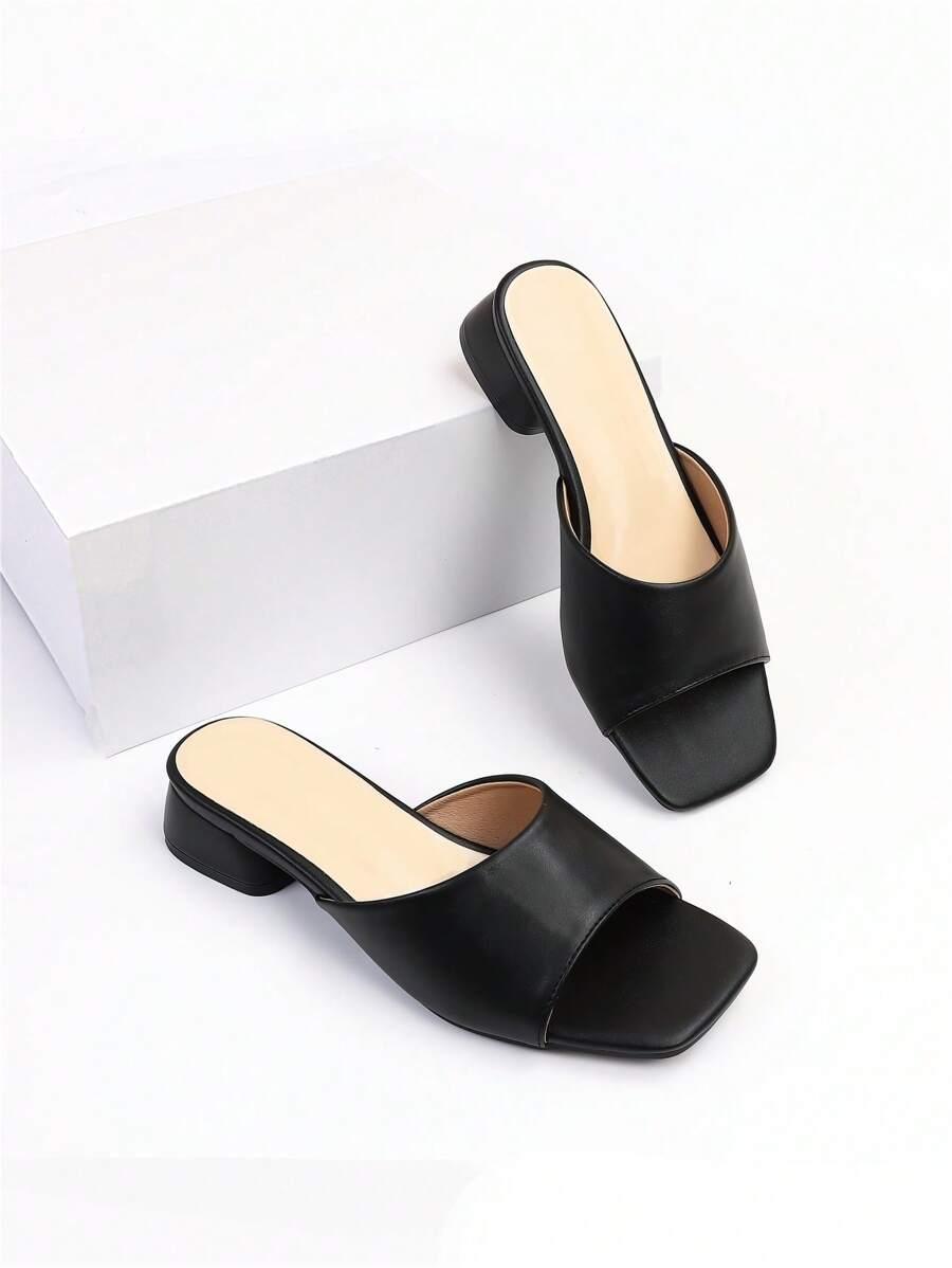 SHEIN CZARNE KLAPKI OBCAS S06__35