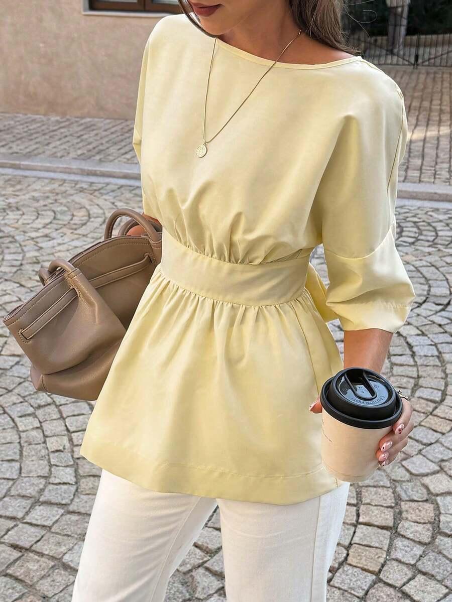 SHEIN CZARNA BLUZKA ODKRYTE PLECY WIĄZANIE PK01__XXL