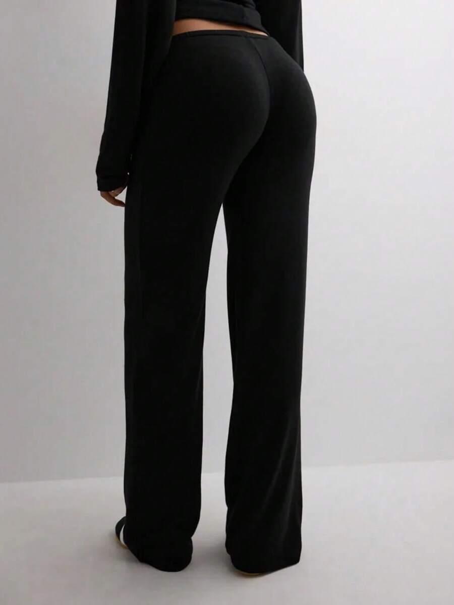 SHEIN CZARNE SPODNIE WIĄZANIE PK01__XL