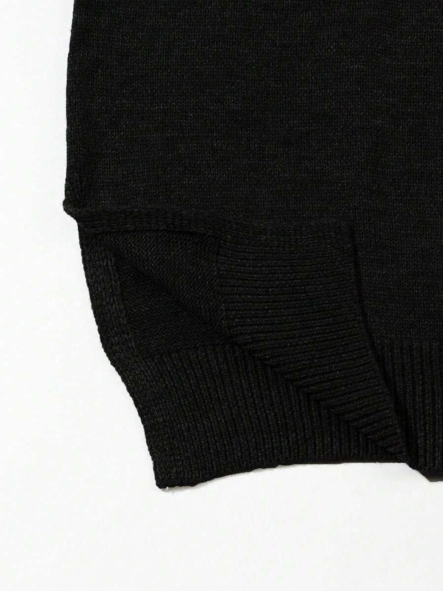 SHEIN CZARNY SWETER CASUAL S06__L