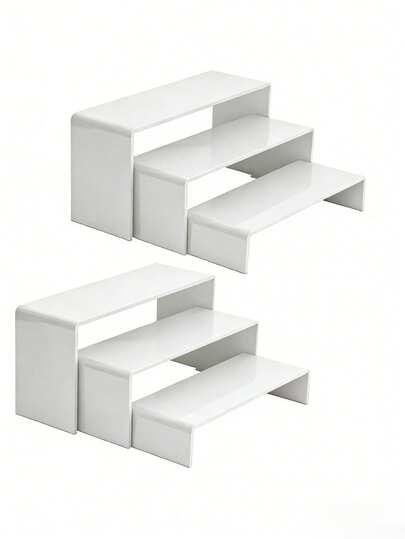 SHEIN BIAŁE EKSPOZYTORY 3-PACK S07__21X8X10CM
