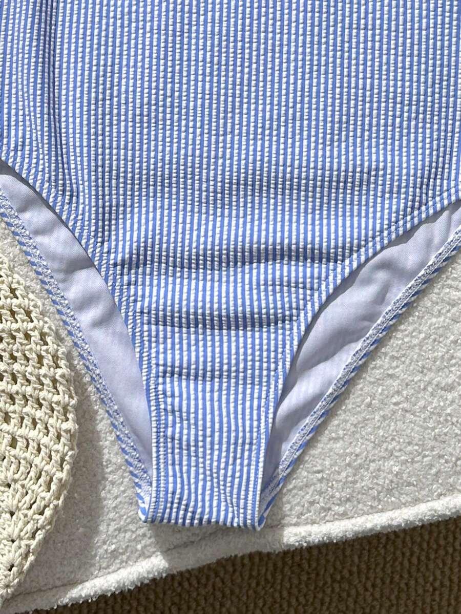 SWIM LUSHOIRE JEDNOCZĘŚCIOWY STRÓJ KĄPIELOWY W PASKI S09__XL