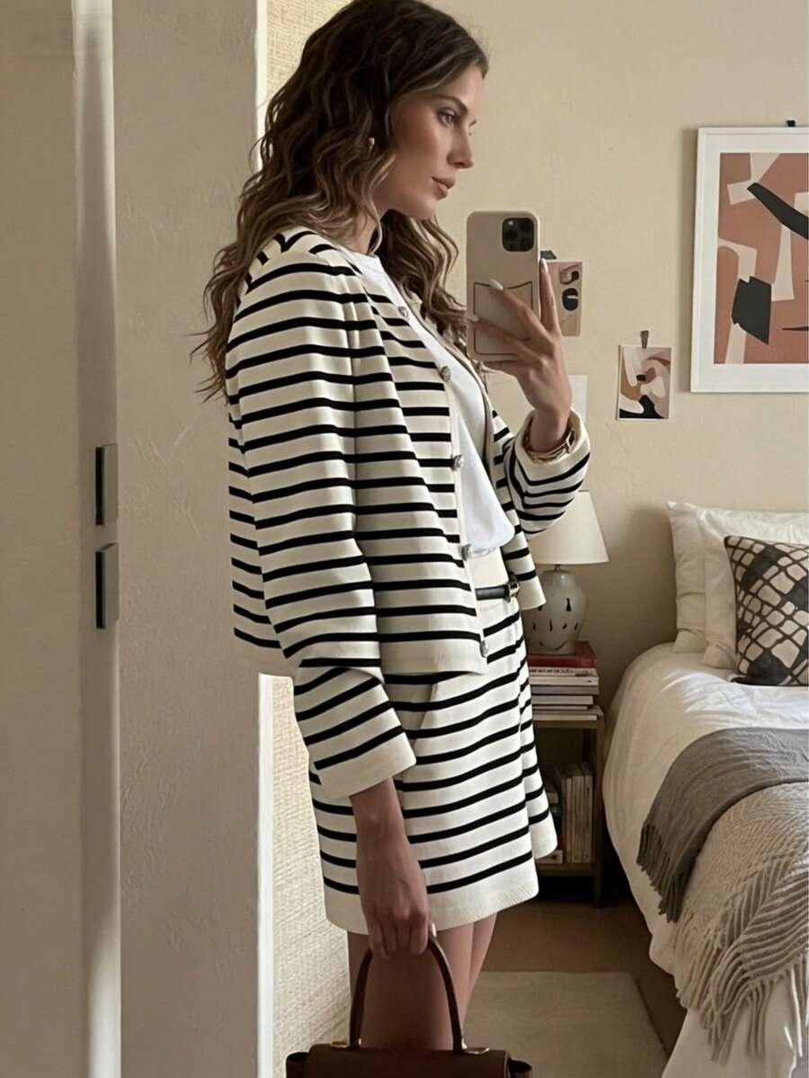SHEIN KOMPLET SPODENKI BLUZKA PASKI S06__L