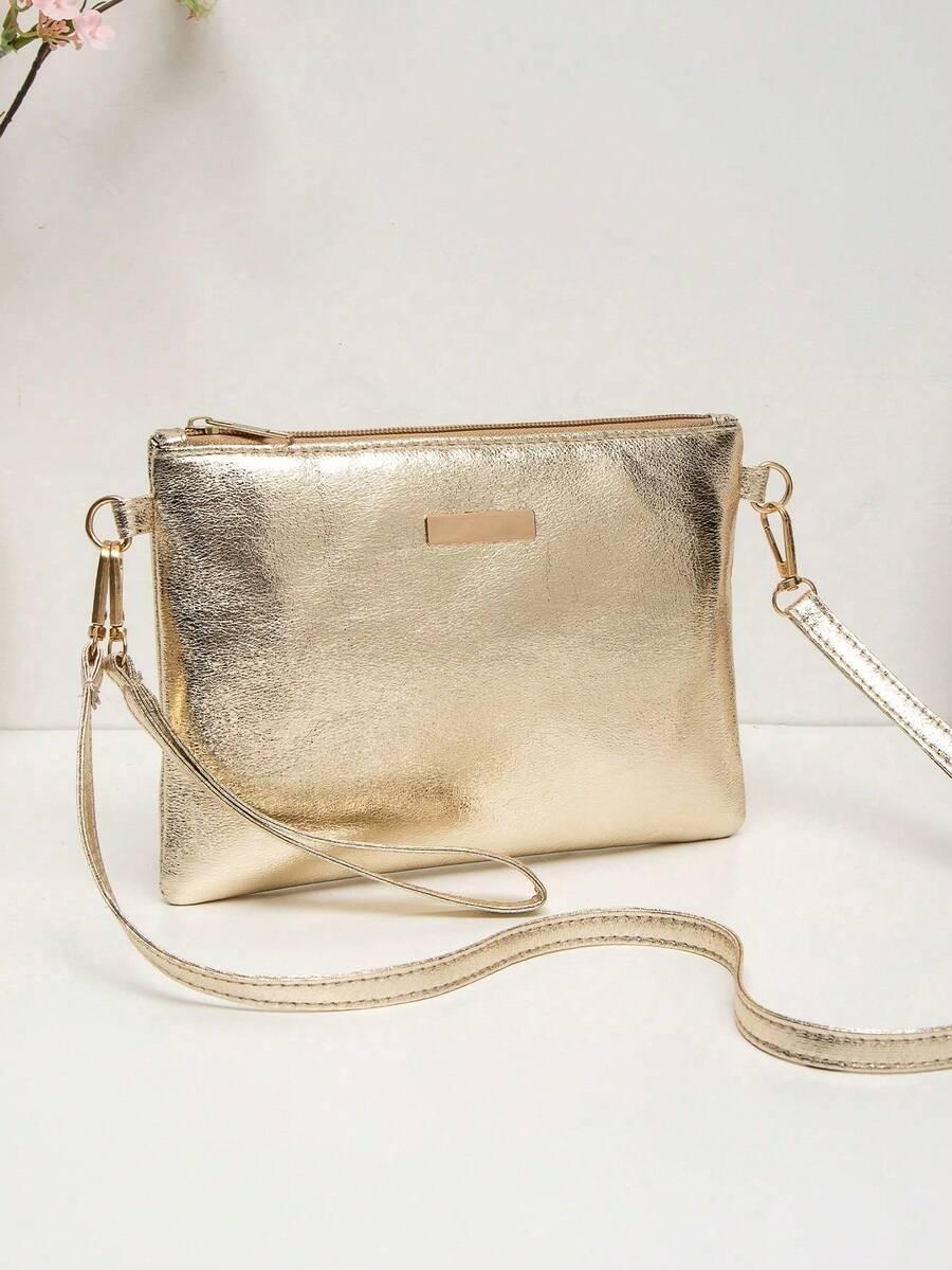 SHEIN ZŁOTA TOREBKA IMITACJA SKÓRY S07__15X21
