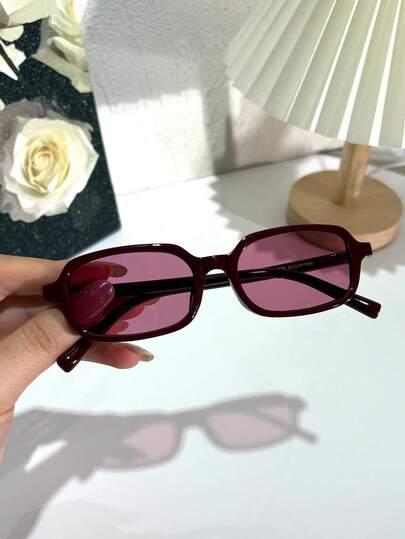 SHEIN CZERWONE OKULARY PRZECIWSŁONECZNE S07