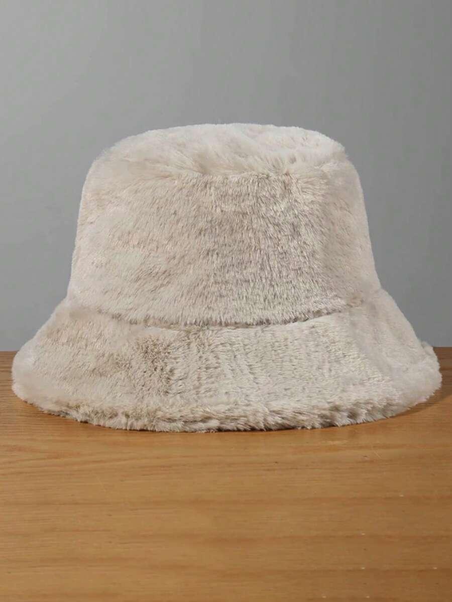 SHEIN BEŻOWY KAPELUSZ MIŚ W01__55-60