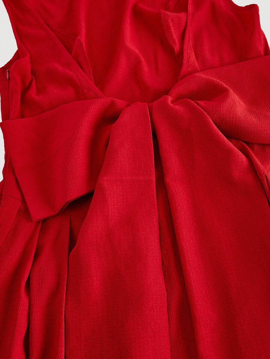 SHEIN CZERWONA SUKIENKA BEZ RĘKAWÓW S06__50