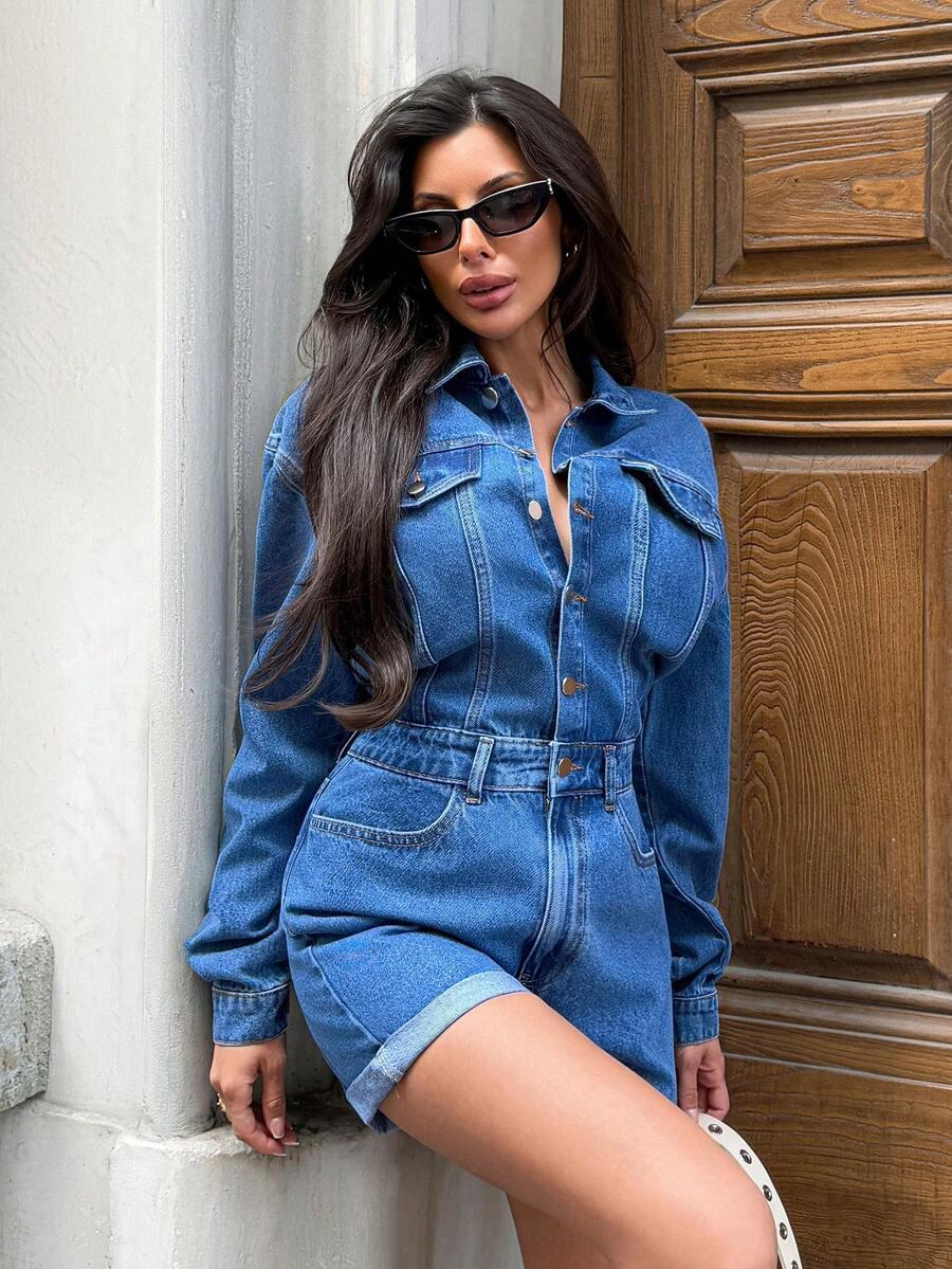 EURMUSE KOMBINEZON JEANS CASUAL S06__S