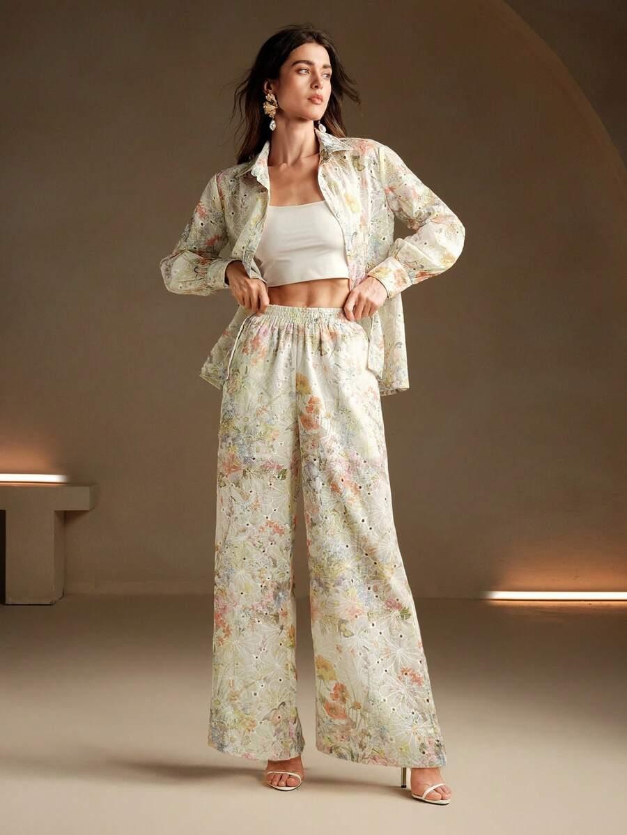 SHEIN KOSZULA SPODNIE KOMPLET S06__L