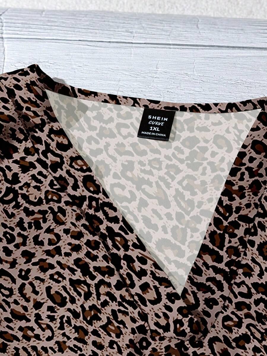 SHEIN BLUZKA KRÓTKI RĘKAW ANIMAL PRINT S06__M