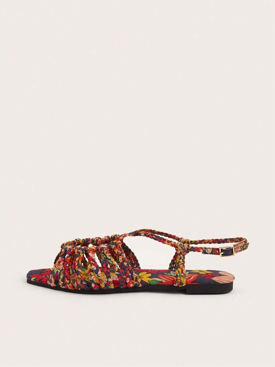 SHEIN SANDAŁY WZÓR KWIATY S06__39