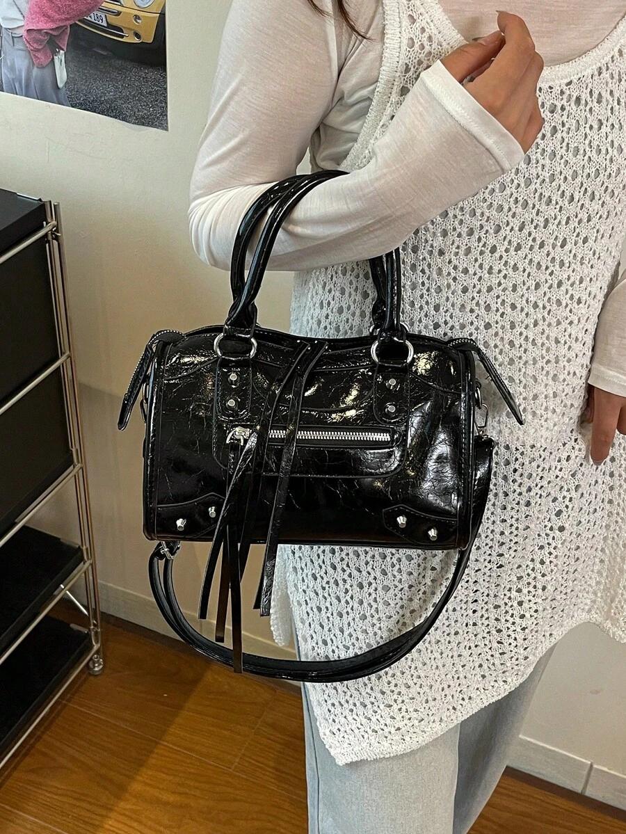 SHEIN CZARNA TOREBKA NA RAMIĘ S07__16X26