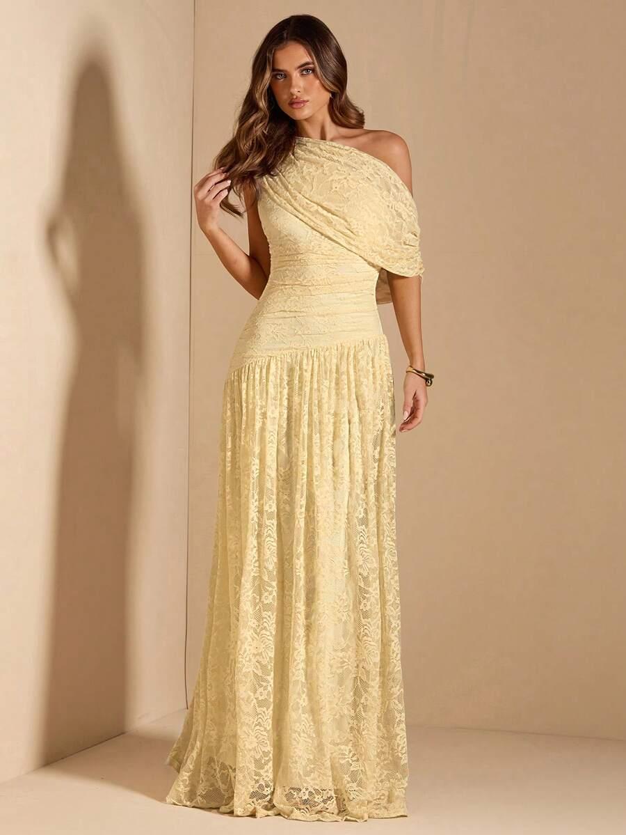 SHEIN MAXI SUKIENKA KORONKA S06__L