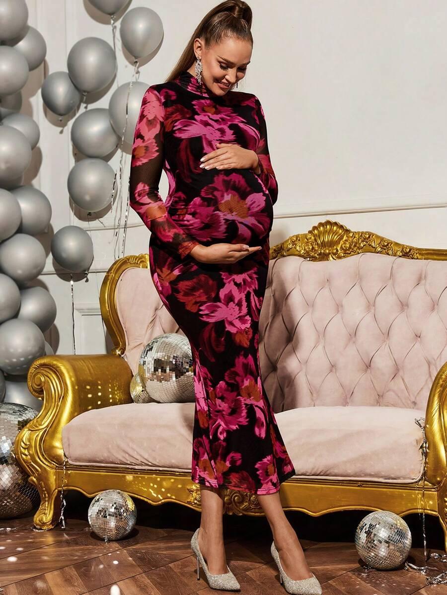 SHEIN MAXI SUKIENKA CIĄŻOWA S09__XXL