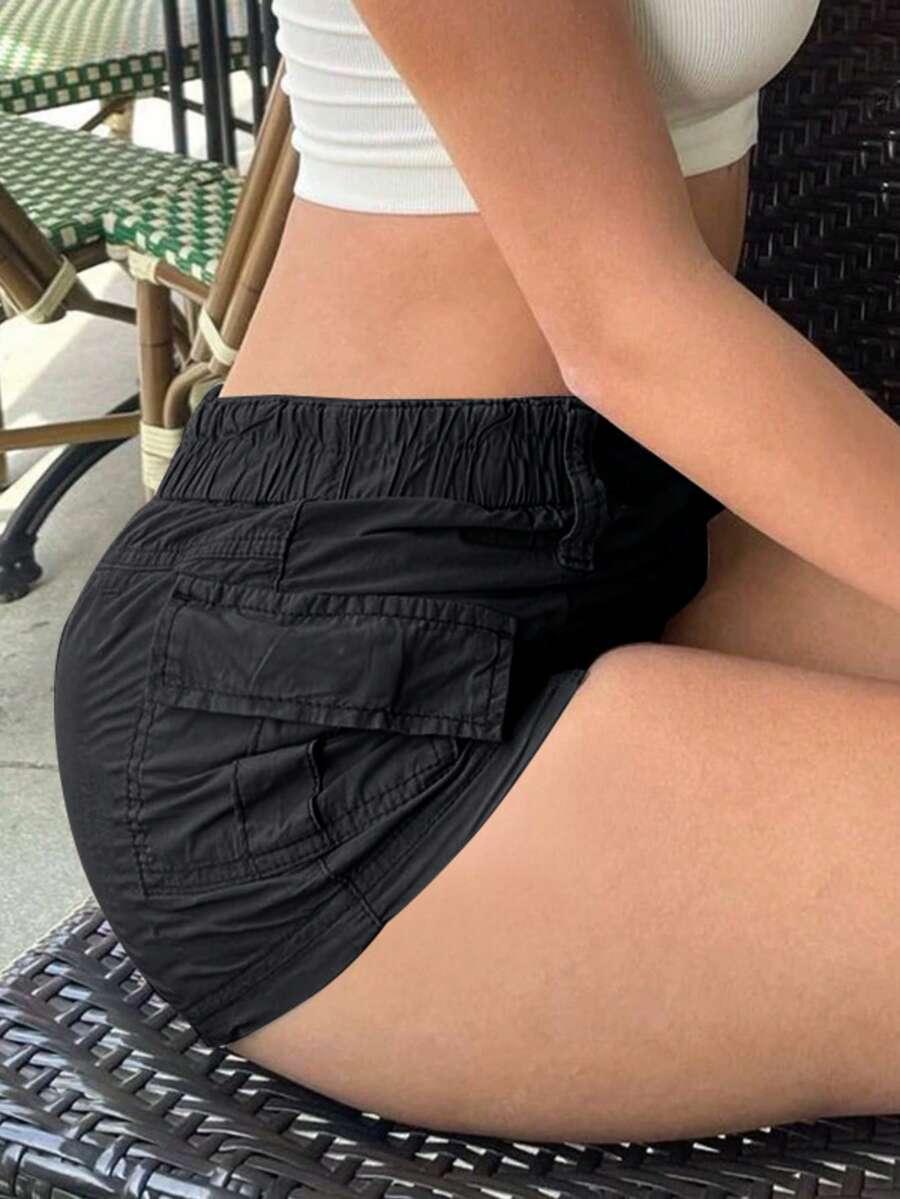 SHEIN CZARNE SPODENKI CASUAL S06__M
