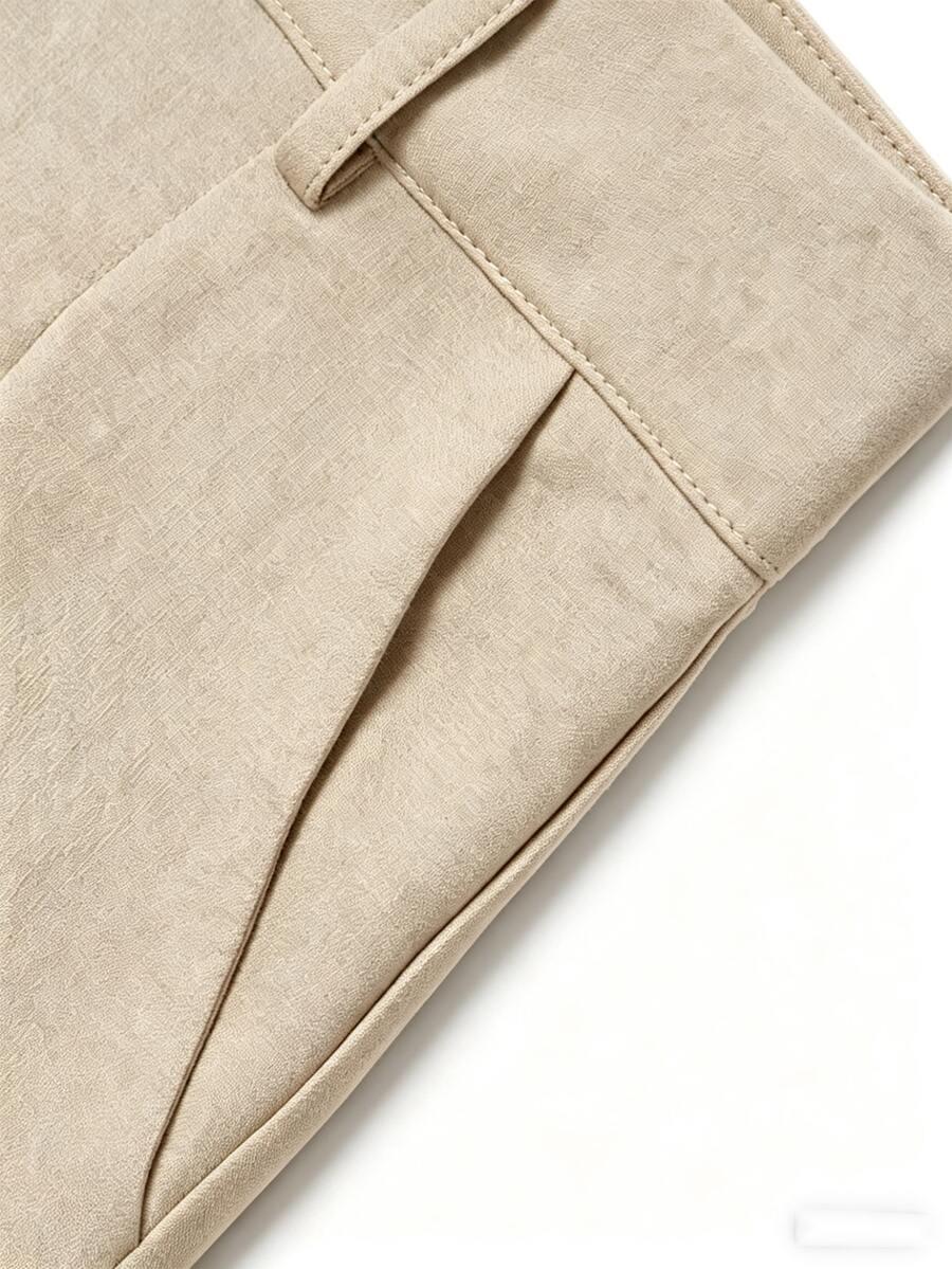SHEIN BEŻOWE SPODNIE CASUAL S06__S