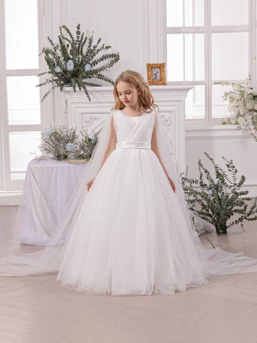 SHEIN BIAŁA SUKIENKA TIUL PK01__146/152