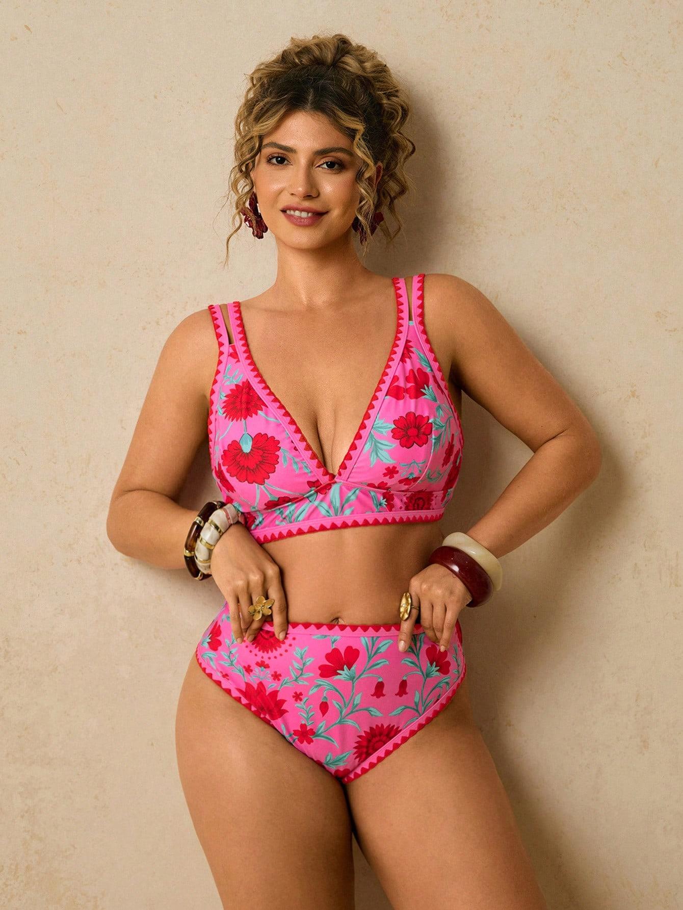 SHEIN DWUCZĘŚCIOWY STRÓJ KĄPIELOWY S09__50
