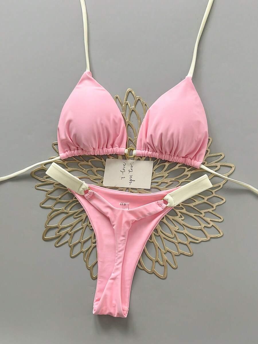 SHEIN DWUCZĘŚCIOWY STRÓJ KĄPIELOWY S09__S