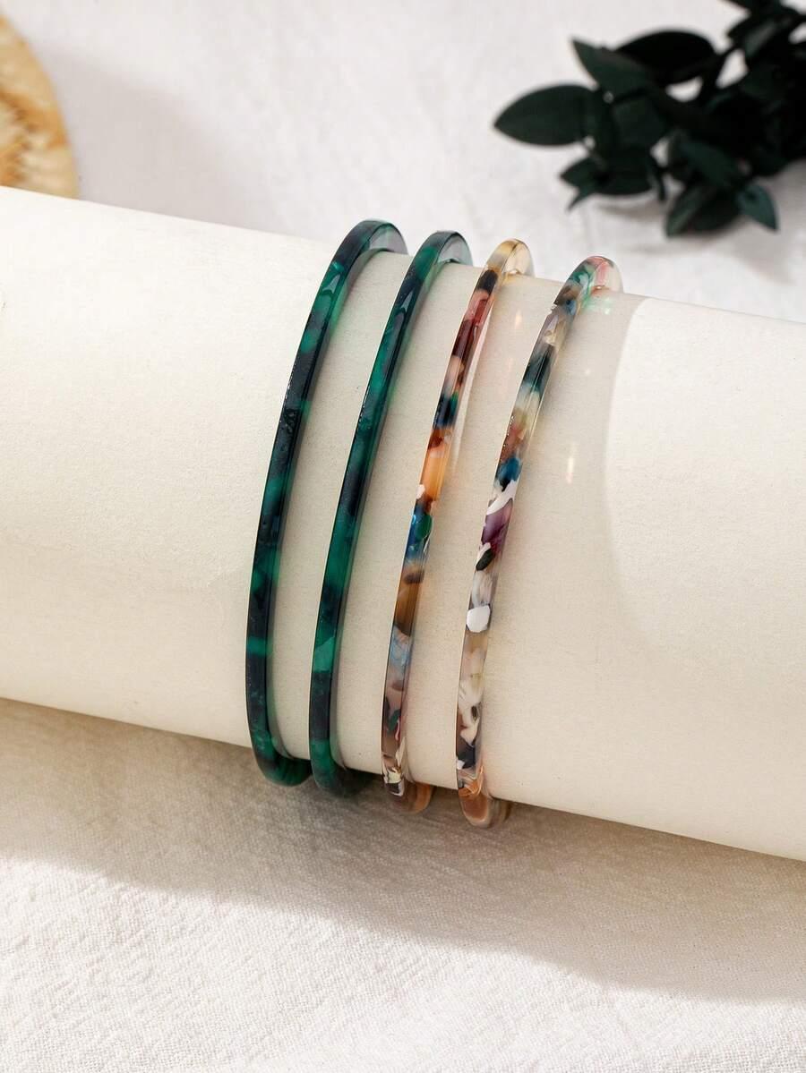 SHEIN OKRĄGŁA BRANSOLETKA ZESTAW 4-PACK S07