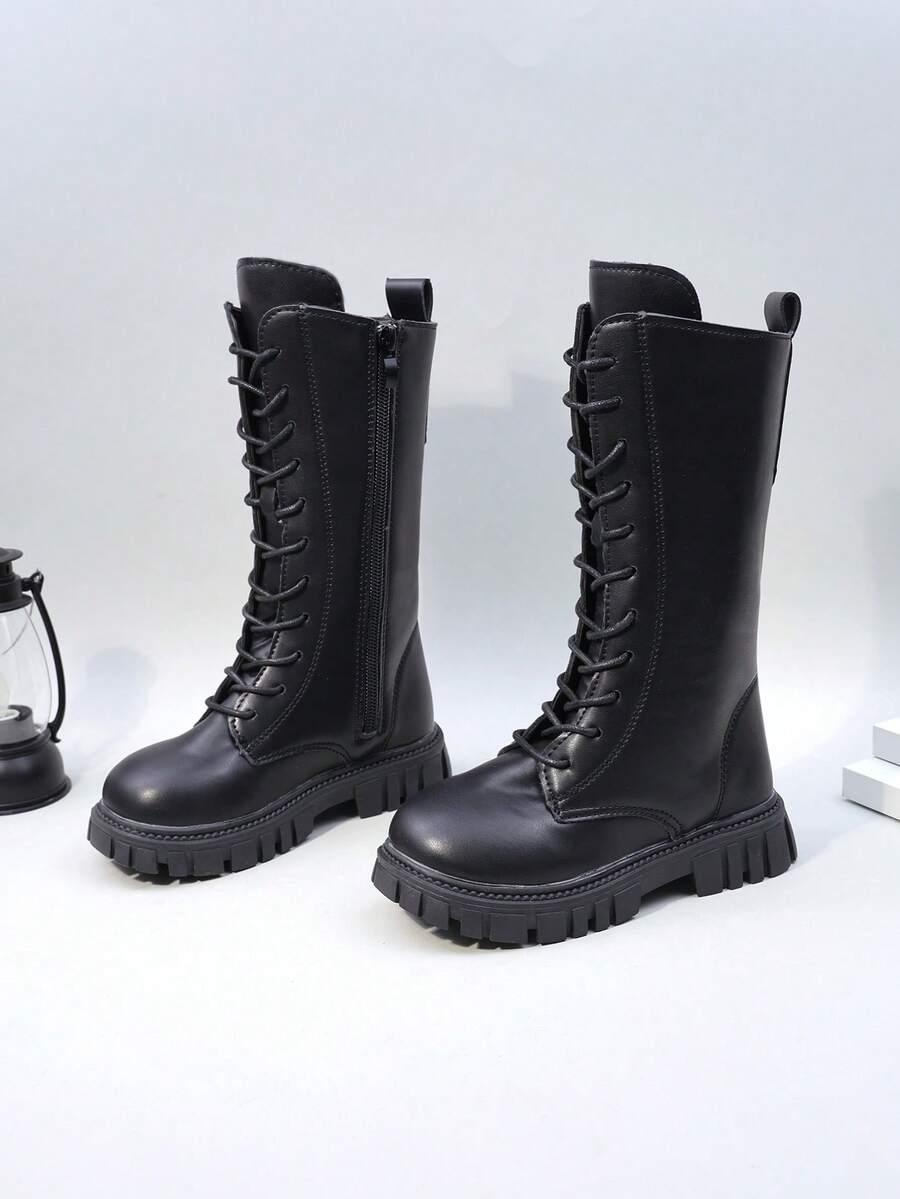 SHEIN CZARNE KOZAKI IMITACJA SKÓRY W01__34