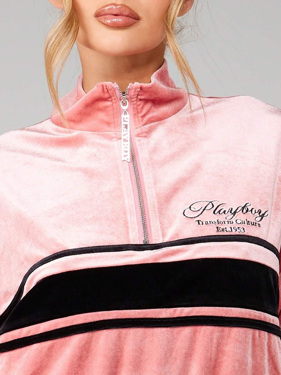 MISSGUIDED RÓŻOWA BLUZA ZAMEK S06__L