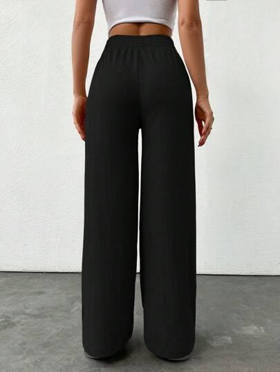 SHEIN CZARNE SPODNIE CASUAL S06__M