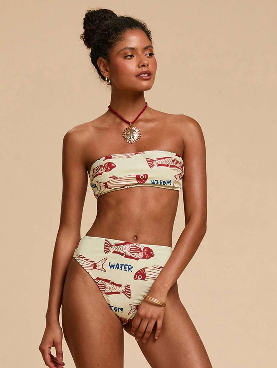 SHEIN DWUCZĘŚCIOWY STRÓJ KĄPIELOWY S09__M