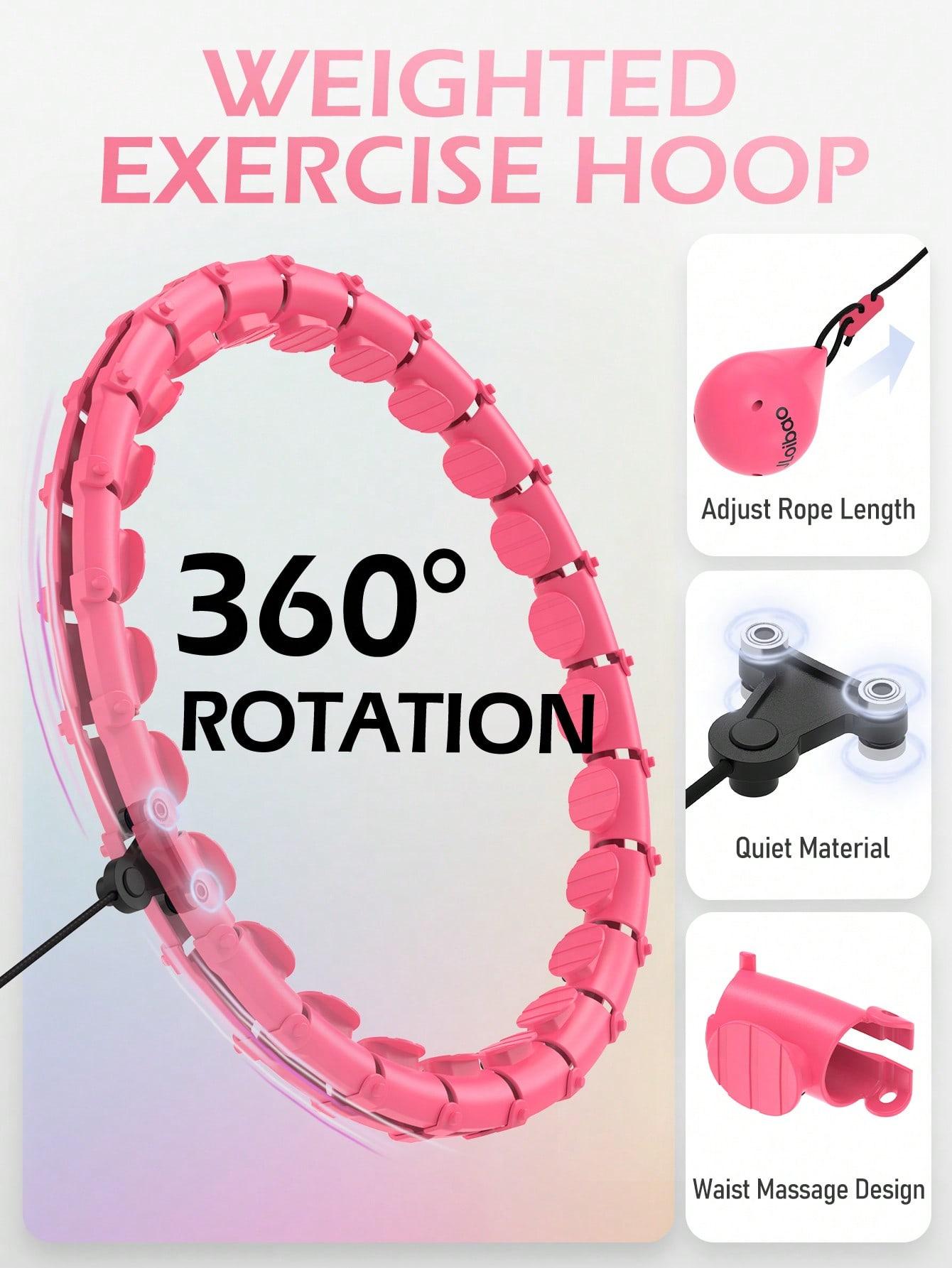 SHEIN RÓŻOWE SKŁADANE HULA HOP S07__120CM