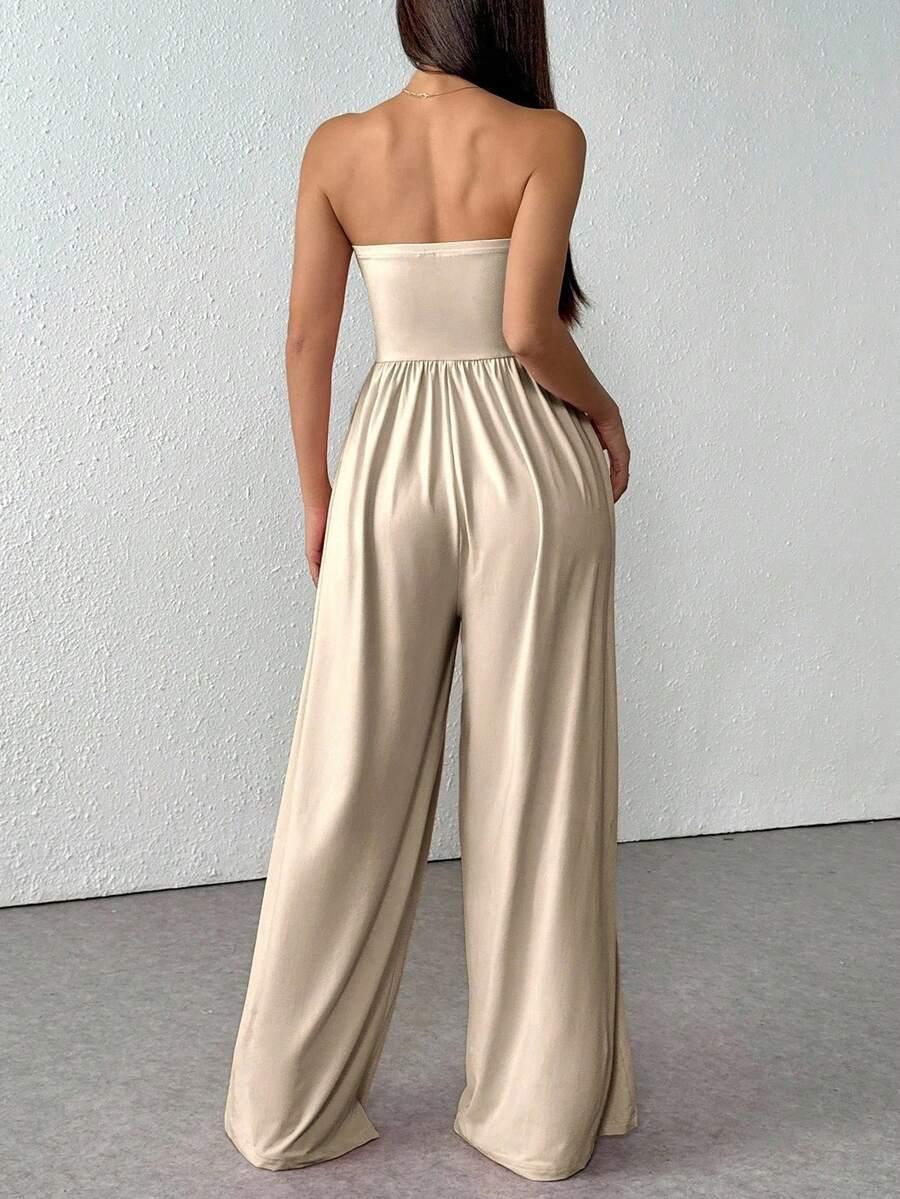 FLIRLA BEŻOWY KOMBINEZON CASUAL S06__XXS