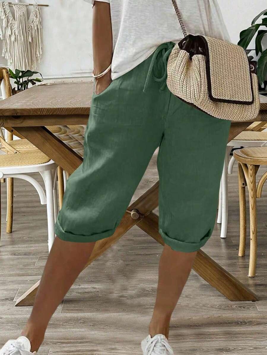 BREEZAYA ZIELONE SPODENKI KIESZENIE S06__L