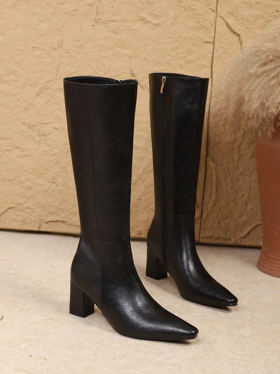 SHEIN CZARNE KOZAKI IMITACJA SKÓRY W01__36,5