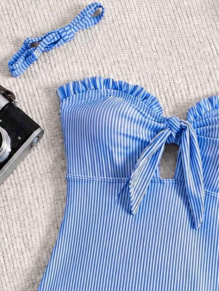 SHEIN JEDNOCZĘŚCIOWY STRÓJ KĄPIELOWY S09__L