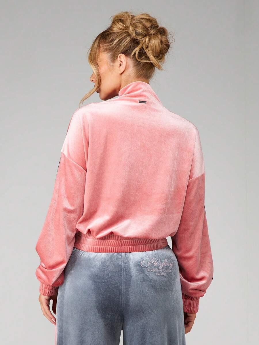 MISSGUIDED RÓŻOWA BLUZA ZAMEK S06__L