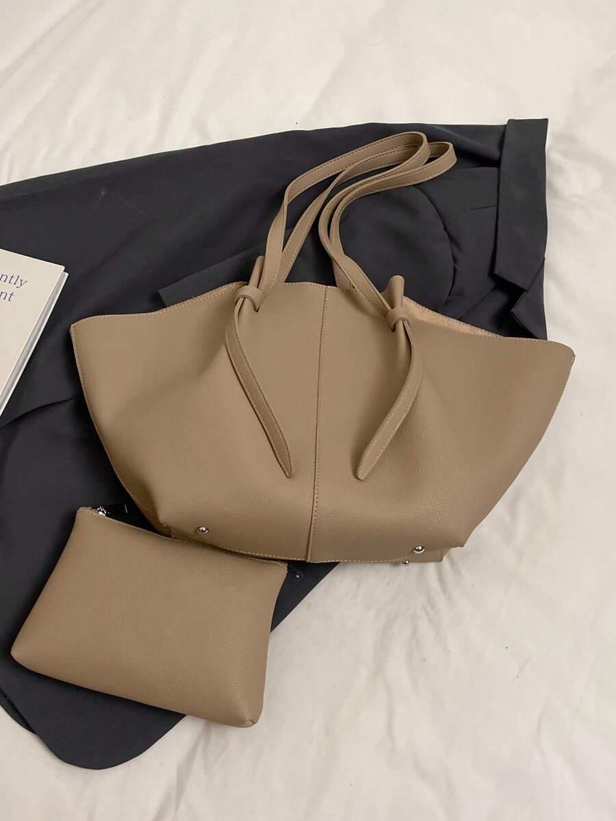 SHEIN BEŻOWA TOREBKA NA RAMIĘ S07__53X10.5X26CM