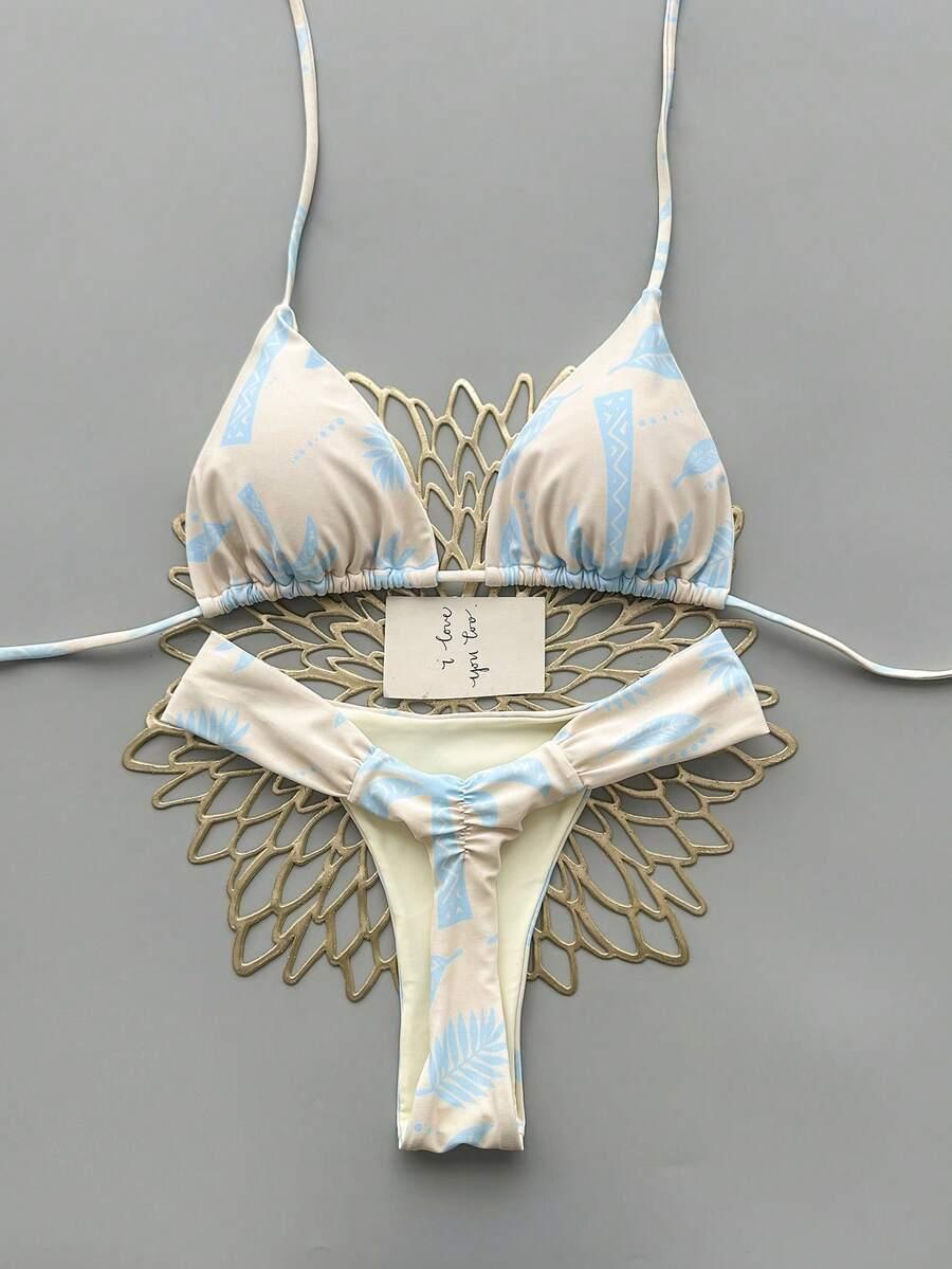 SHEIN DWUCZĘŚCIOWY STRÓJ KĄPIELOWY WZÓR S09__XS