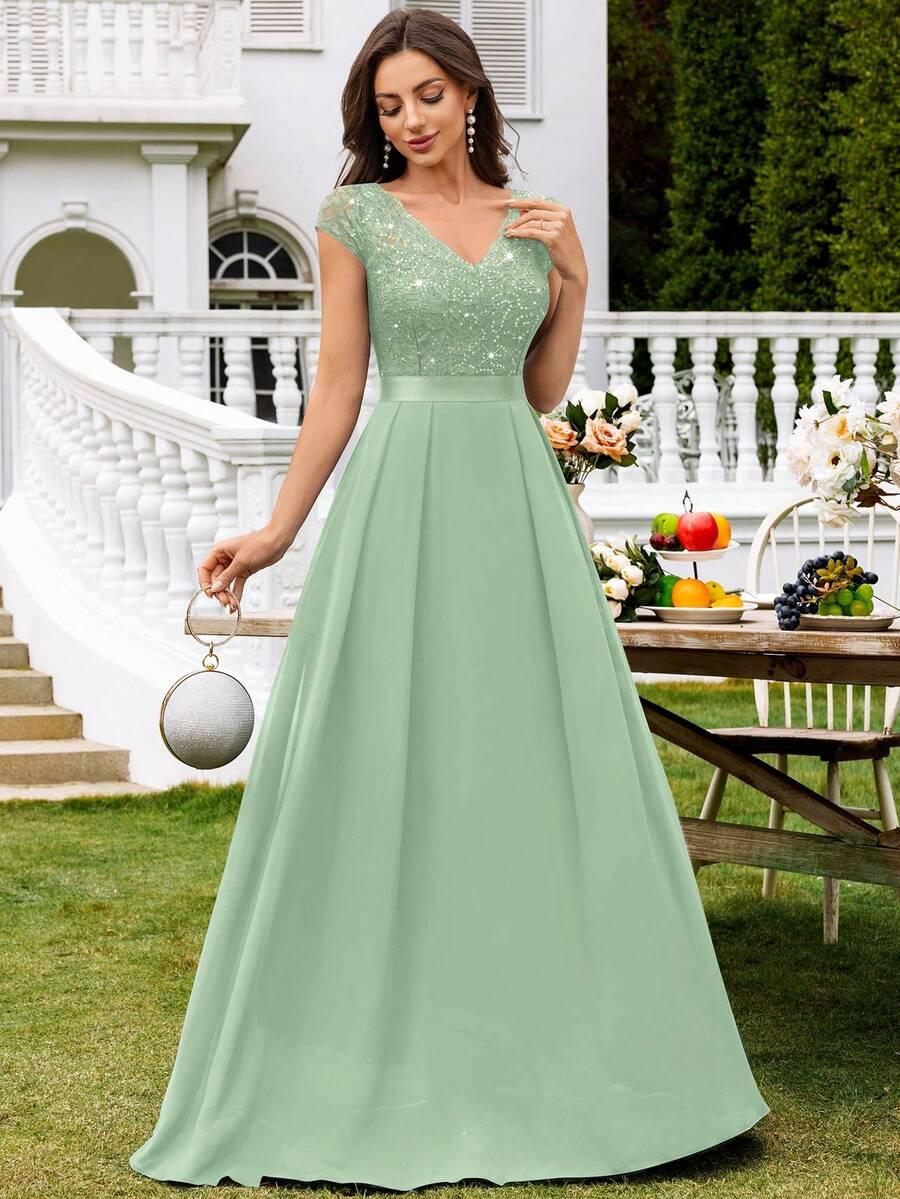 MIUSOL ZIELONA MAXI SUKIENKA S06__M
