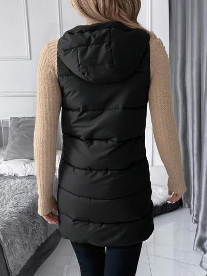 SHEIN CZARNA KAMIZELKA ZAMEK W01__54