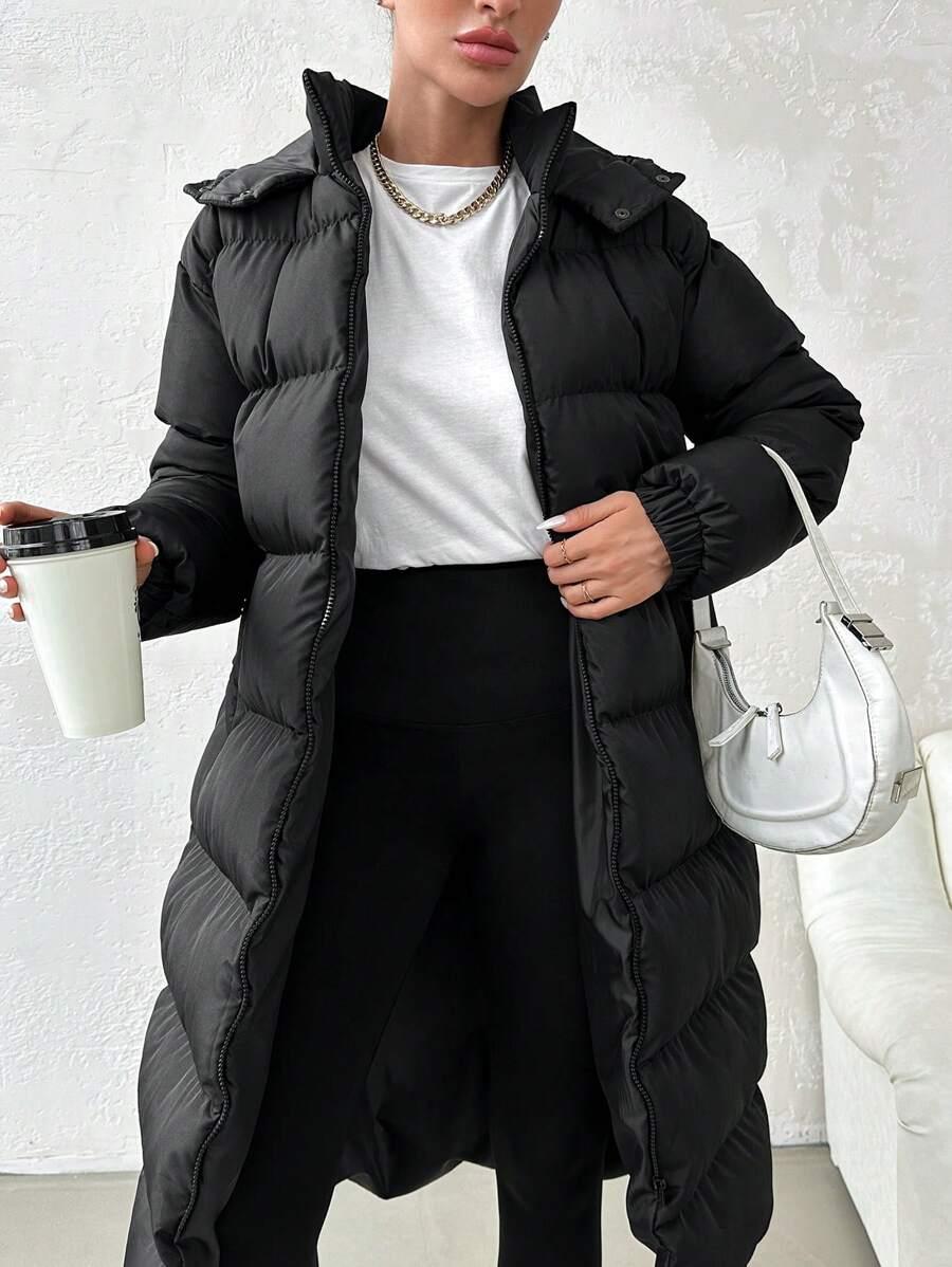 SHEIN CZARNA KURTKA Z KAPTUREM W01__XXL