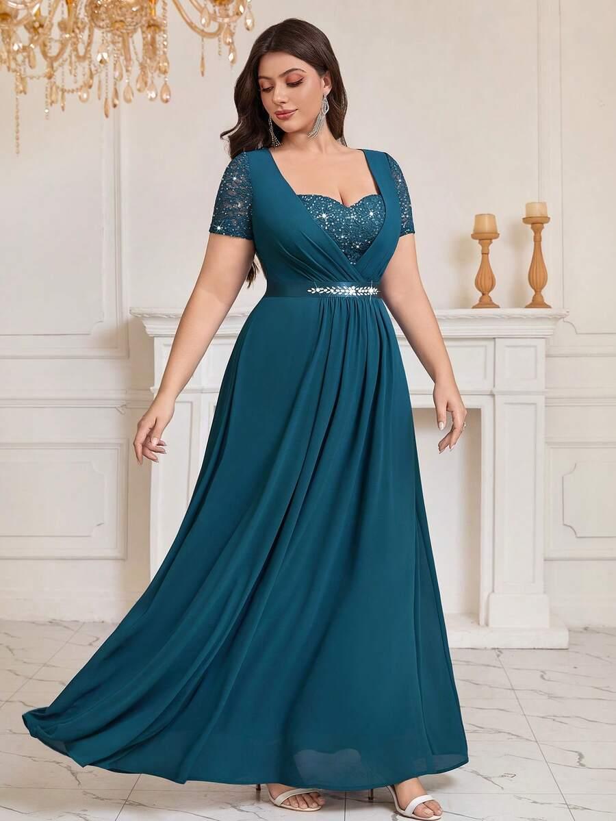 SHEIN ZIELONA MAXI SUKIENKA S06__50