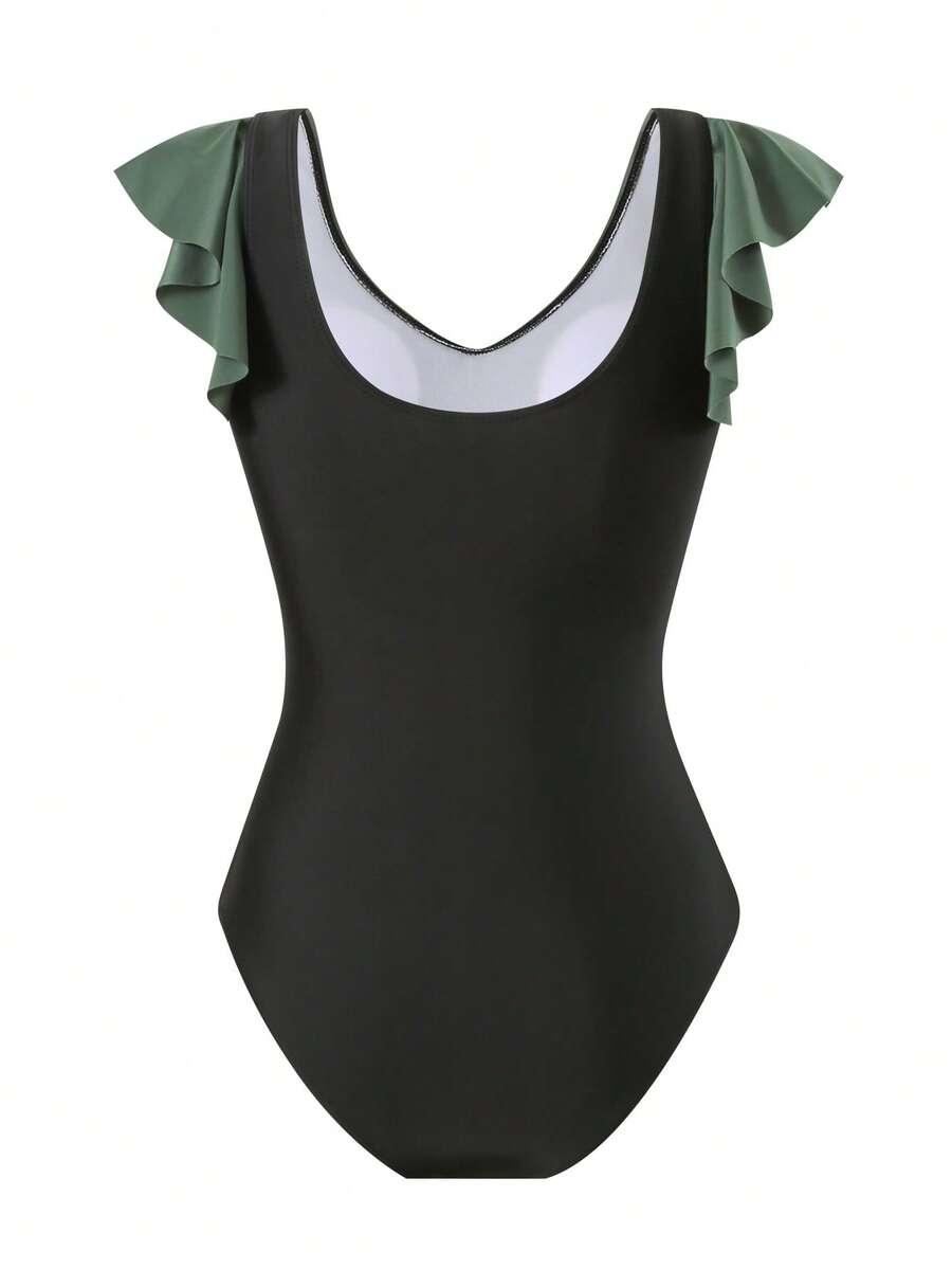 SHEIN JEDNOCZĘŚCIOWY STRÓJ KĄPIELOWY S09__L