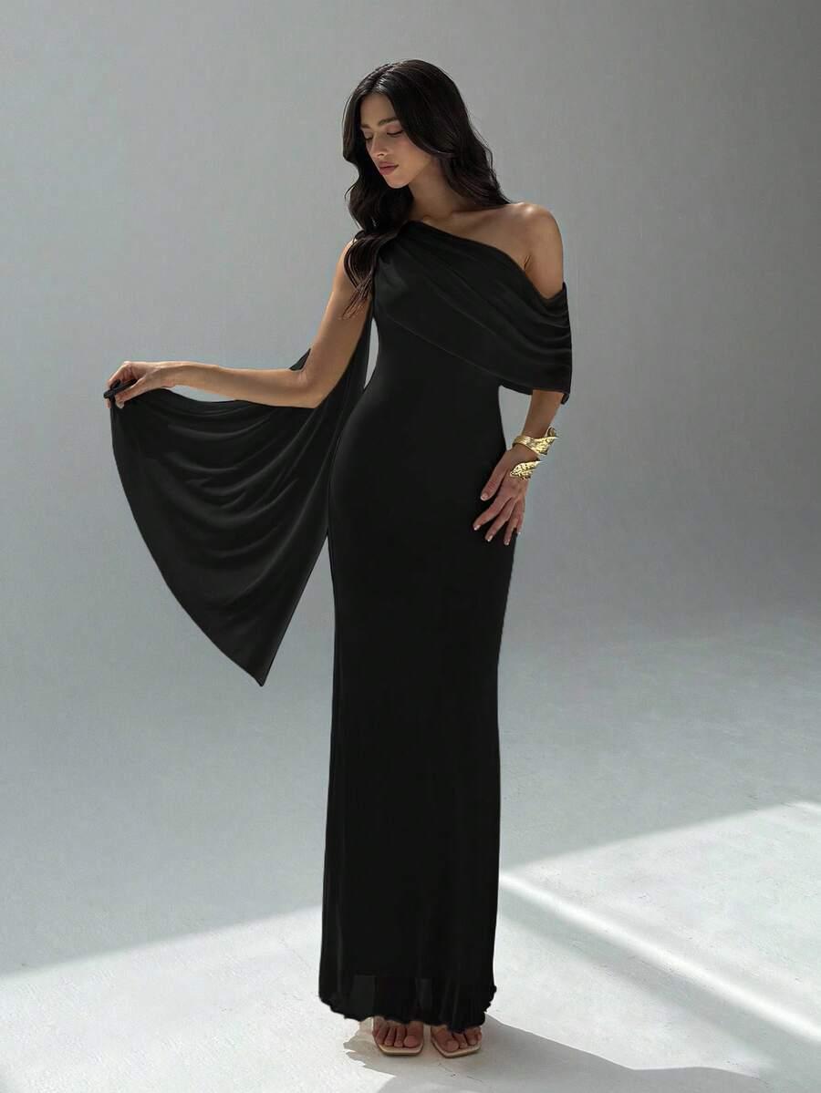 HIMLAND CZARNA SUKIENKA MAXI S06__S