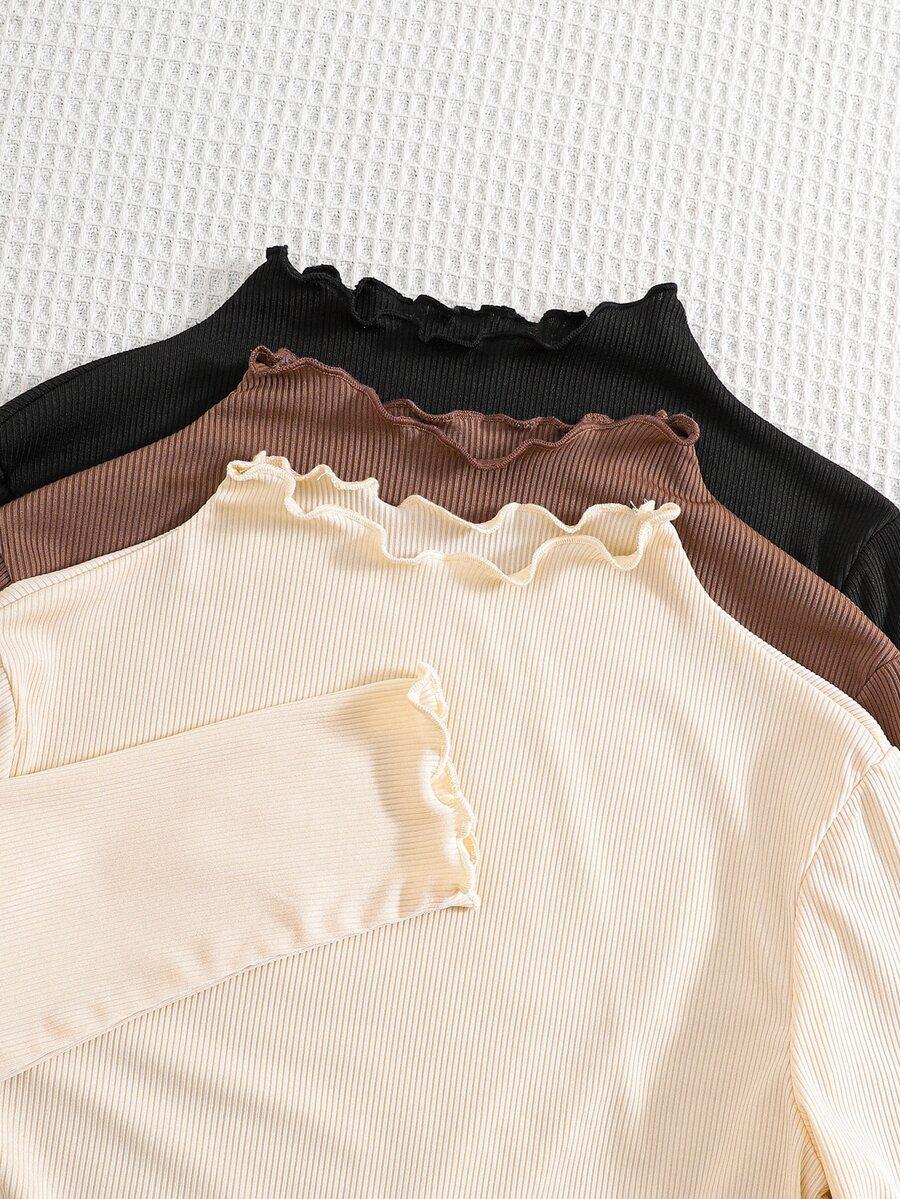 SHEIN BLUZKA DŁUGI RĘKAW 3-PACK S06__128-134