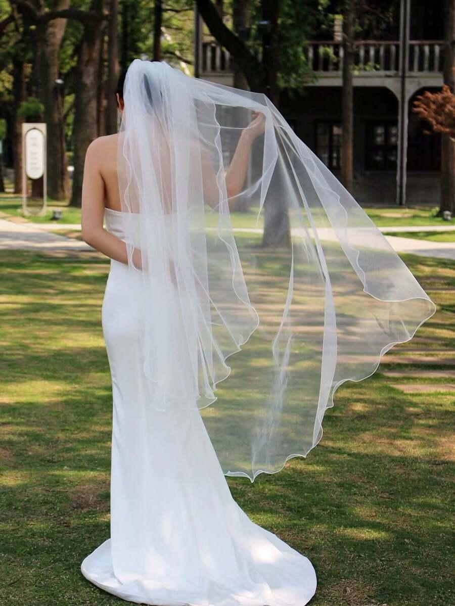 SHEIN BIAŁY WELON TIUL S07__150CM