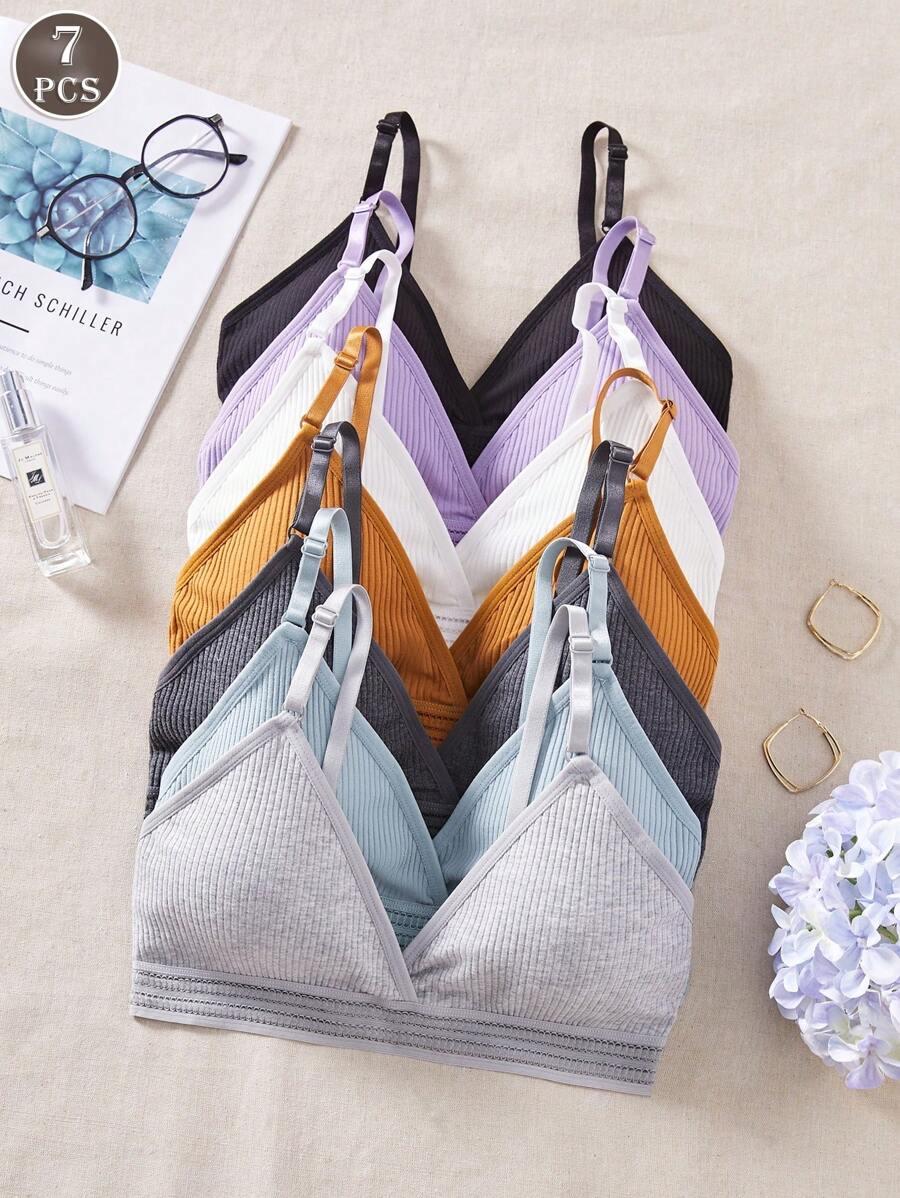 SHEIN MIĘKKI BIUSTONOSZ 6-PACK S06__M